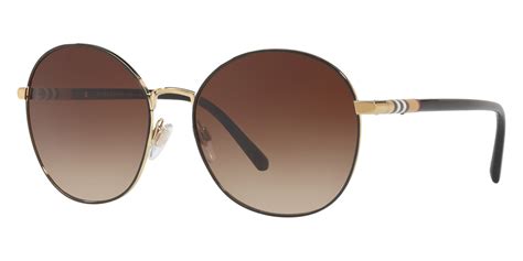 BURBERRY BE 3094 114513 Light Gold Metal Round 